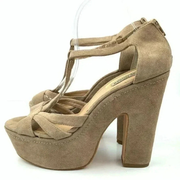 Steve Madden platforms sz 10 P-gabbi suede chunky - Picture 5 of 14